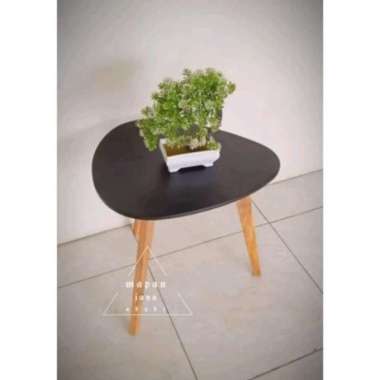 meja coffe besar/meja hias minimalis/meja ruang tamu bundar Putih