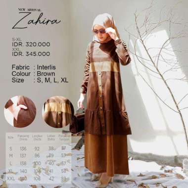 Endomoda gamis zahira Mustard S