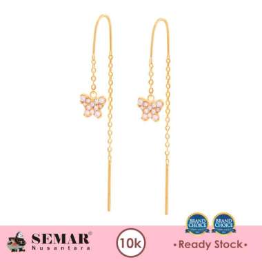 Anting Emas Slundup Ayana Butterfly Gold 10K Semar Nusantara