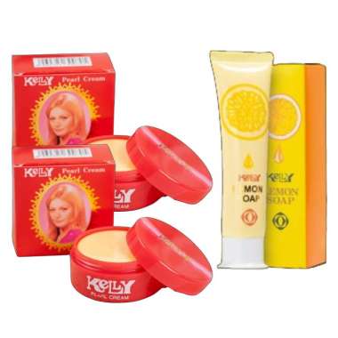 PAKET KELLY | 2 Pearl Cream 15g & 1 Lemon Soap 15g