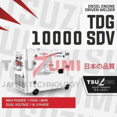 Tsuzumi Silent & Diesel Generator TDG 10000 SDV SSI Japan 220V / Genset 10 KVA Silent Diesel
