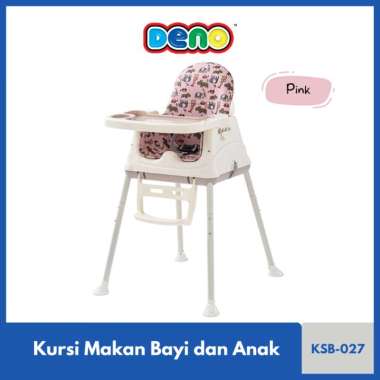 [BISA INSTANT✓] DENO Baby Highchair KSB-027 High Chair Kursi Makan Bayi Anak HC-027-PINK