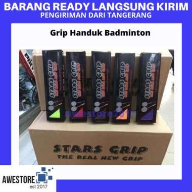 Grip Handuk Star Badminton Towel Microfiber Anti Licin Raket Anduk Pro Biru