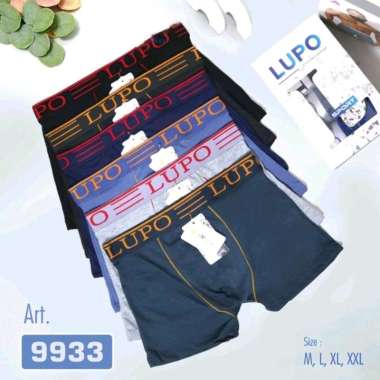 Aily x Lupo CD Pria Boxer Katun Spandeks 9933 INT XL