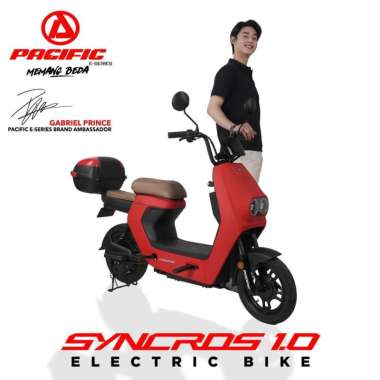 Sepeda Listrik Pacific Syncros 1.0 Merah