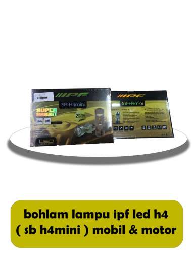 bohlam lampu ipf led h4 sb h4mini mobil & motor - 68302 -