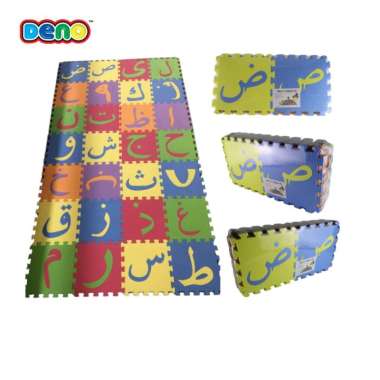 [BISA INSTANT✓] DENO Play Mat Puzzle Huruf Hijaiyah dan Abjad Matras Belajar Anak Edukatif HIJAIYAH-