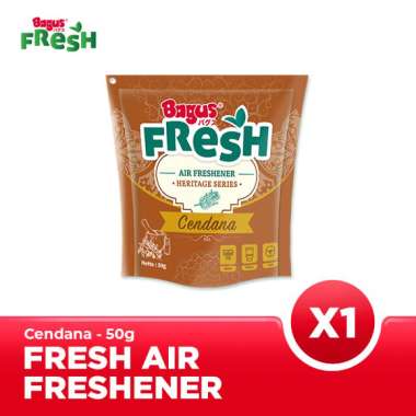 Bagus FRESH Air Freshener Pouch 50 g - Cendana - Pengharum Ruangan X2 Twin Pack