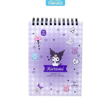 Kuromi A6 Memo Spiral Notebook 2432-4365 - Adinata / Buku Catatan / Memo