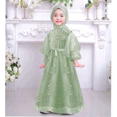 Gamis anak perempuan Yensi 3-11 tahun gamis anak gamis anak baju muslim anak perempuan gamis brukat 