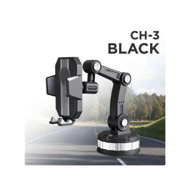 Goto Nexus Car Phone Holder Dudukan Tempat Stand HP Mobil 360 Derajat CH-3 BLACK