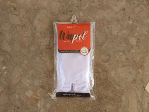 Soka Kaos Kaki Muslimah Wudhu Jempol Katun Wupol White