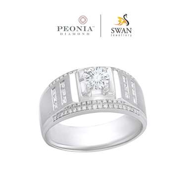 Cincin Berlian Pria Peonia 0.4 Sertifikat GIA FMR1303100 By Swan Jwl 19