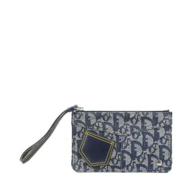 Christian Dior Vintage Trotter Canvas Wrislet Bag I15286C