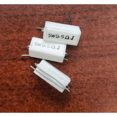 Resistor Keramik Kapur 5W 0.5Ohm 0.5 Ohm