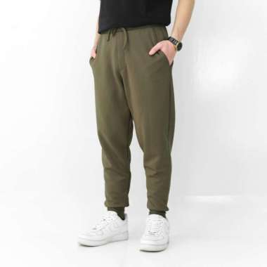 Cuba Jogger Long Pants | Celana Panjang Pria Ultra Stretch Jogger H-80 - White, XL M Olive Green