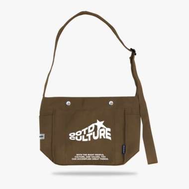 OOTDSUPPLY Sling Bag Canvas Culture Dark Army & Broken White l Canvas Bag l Slingbag Skena | Hand Ba