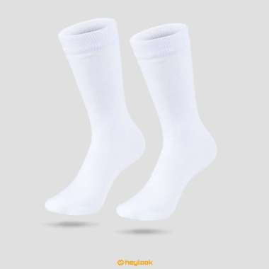 HEYLOOK Official - Kaos Kaki Sekolah SD SMP SMA Anak Perempuan Laki Laki Hitam Putih Polos Sekolah S