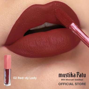 Beauty Queen Ultraluscious Matte Lip Cream Mustika Ratu 02 Red-dy Lady
