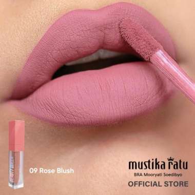 Beauty Queen Ultraluscious Matte Lip Cream Mustika Ratu 09 Rose Blush