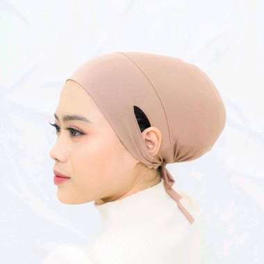 PUSSAT Ciput Lubang Telinga Anti Budeg Jersey Super Inner Lubang Kuping Anti Slip Ciput Azzura Ciput