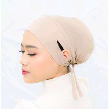 PUSSAT Ciput Lubang Telinga Anti Budeg Jersey Super Inner Lubang Kuping Anti Slip Ciput Azzura Ciput