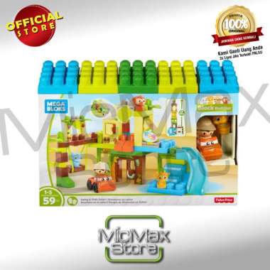 Mega Bloks MEGABLOKS Swing & Slide Safari JUNGLE ADVENTURE DPJ58