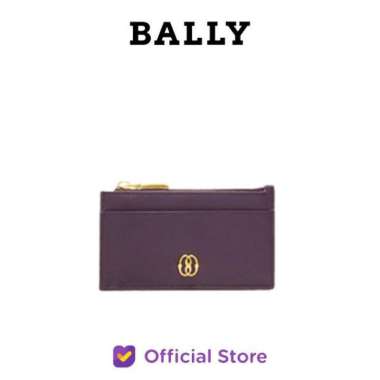 BALLY Emblem Business Leather Card Holder/Dompet Kartu - Orchid