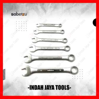 SABETZU Kunci Ring Pas 8 10 12 14 17 19 mm Satuan Combination Spanner Wrench 14 MM