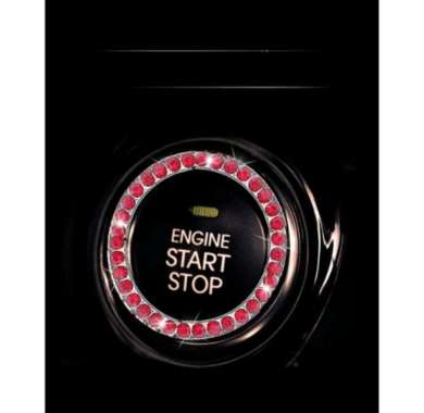 PREMIUM DAD RING DIAMOND ENGINE START BUTTON/Full Diamond Cover RingTombol Start Stop Engine DAD/DIA