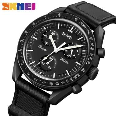 Jam Tangan Pria Analog SKMEI 1982 BLACK BLACK Water Resistant 30M