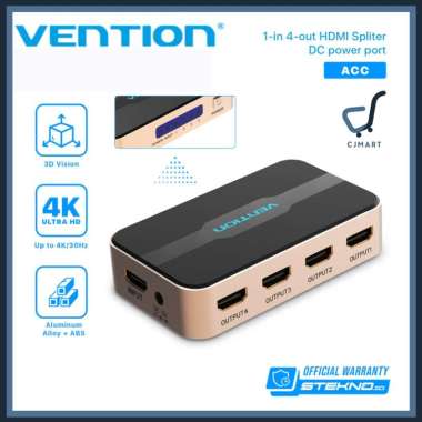 Vention ACCG0 HDMI Splitter (1 in 4 Out) Full HD 3D 4K HDMI 2.0