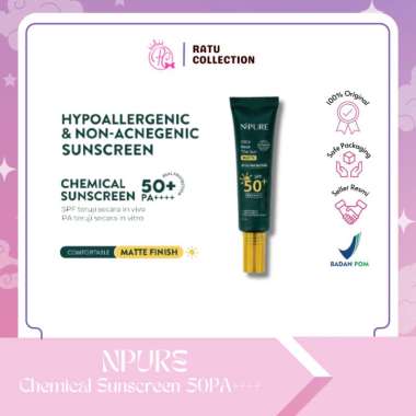 NPURE NPURE SUNSCREEN CICA BEAT THE SUN MATTE SPF 50+ PA++++/ SUNSCREEN JERAWAT / SUNSCREEN HYPOALLE