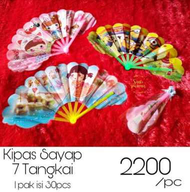 Kipas Plastik Lipat Sayap isi 30pcs