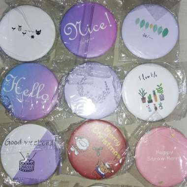 Kaca Cermin Bulat Motif Lucu