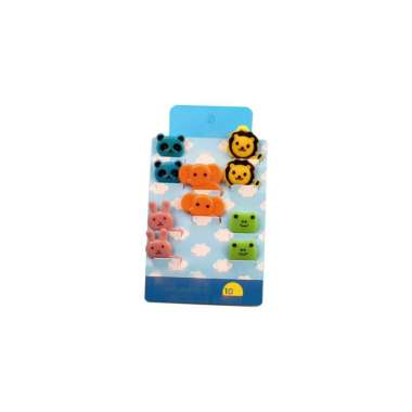 SK-C1182 Garpu Bento Isi 10pcs Tusukan Bento Buah Kue Karakter Animal Dekorasi Bekal / Garpu Buah Mi