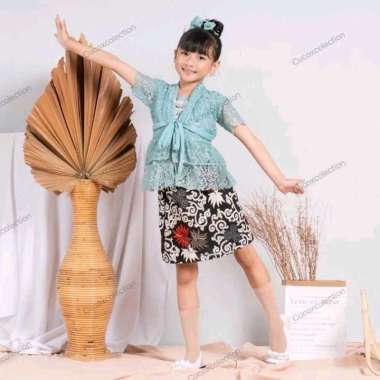 Kebaya anak perempuan modern free bando 1-7 tahun kebaya kutubaru anak setelan baju anak perempuan s