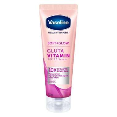 VASELINE HEALTHY BRIGHT GLUTA VITAMIN BODY SERUM 180ML SOFT+GLOW