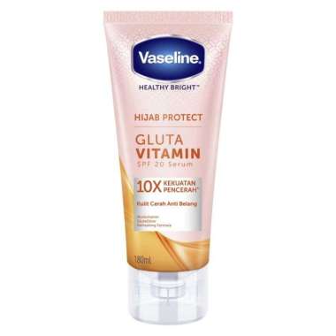 VASELINE HEALTHY BRIGHT GLUTA VITAMIN BODY SERUM 180ML HIJAB PROTECT