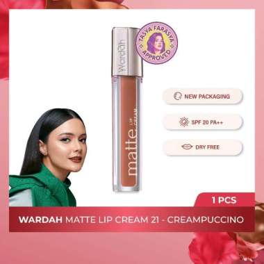(Murah) - wardah exclusive matte lip cream 21 CREAMPUCCINO