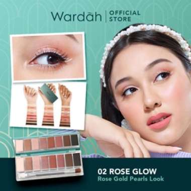 MURAH -- Wardah Exclusive Eyeshadow Palette (01-02) 02 Rose Glow