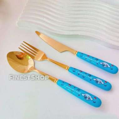 Set Peralatan Makan Keramik Karakter Cinnamoroll