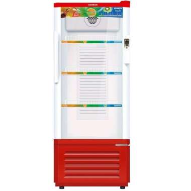 Showcase Lemari Pendingin Sanken 3 Rak SRS-189/SRS189 Merah