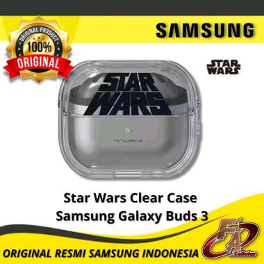 Star Wars Clear Case Samsung Galaxy Buds 3 / Buds 3 Pro - Original Resmi Samsung