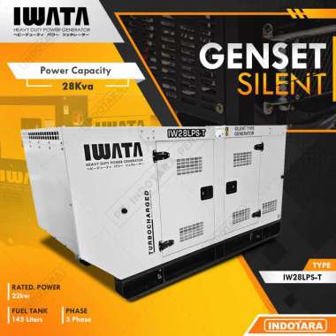 Genset IWATA IW28LPS-T 28KVA / 22KW Silent - Deepsea DSE4520
