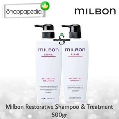 Milbon Rep Restorative Shampoo 500gr | Shampoo Rambut kering