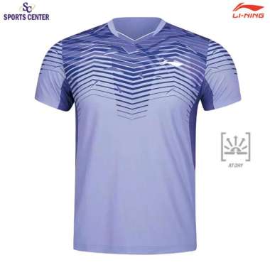 New Kaos / Jersey Badminton Lining ATDRY Player Series AAYU141-3 / AAYU141 Jacaranda XXL