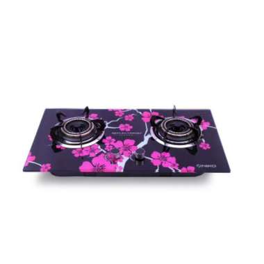 NIKO KOMPOR GAS TANAM KACA REFLECTION SAKURA 2 TUNGKU / NIKO KOMPOR GAS SEMI TANAM GARANSI RESMI