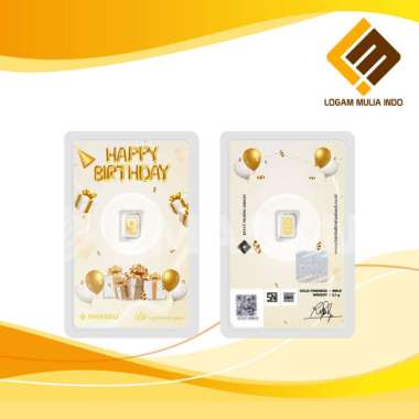 LOGAM MULIA MICRO GOLD EMASKU 0.1GRAM BIRTHDAY SERIES