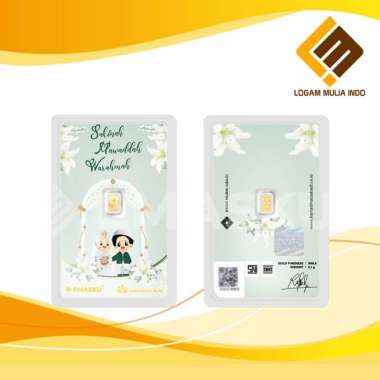 LOGAM MULIA MICRO GOLD EMASKU 0.1GRAM WEDDING SAMAWA SERIES
